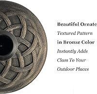 Vista 8 de BACKYARD EXPRESSIONS PATIO · HOME · GARDEN 911554 Base para sombrilla de 21 libras, bronce