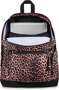 JanSport Right Pack Backpack - Durable Daypack with Padded 15 Laptop Sleeve, Spacious Main Compartment & Integrated Water Bottle Pocket, Animal Illusion