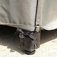 Vista 4 de Budge P5A22PM1 - Funda redonda de jardín inglés, resistente e impermeable, mediano, dos tonos marrón