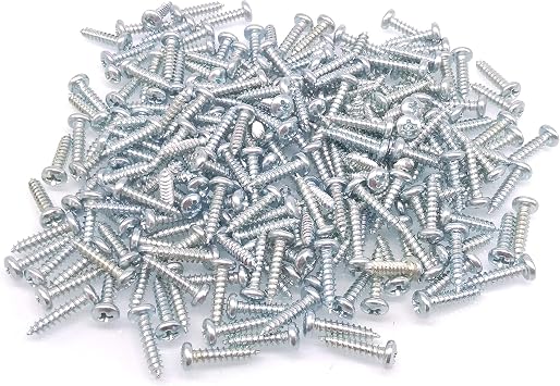 Yodaoke 300pcs #4 x 1/2" Zinc Phillips Pan Head Wood Screws