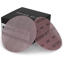 Serious Grit - 6-Inch 80 Grit Ceramic Mesh Sanding Discs - Hook & Loop Dust-Free Net Abrasive for Wood, Drywall, Paint, Auto Body - Long Life Ceramic Grain - Universal Fit 150mm Sandpaper - 50 Pack