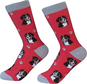 Socks - Fun Unisex Crazy Pet Lover Novelty Funny Gifts for Dog Lovers Cute Pattern Casual Crew One Size Fits most