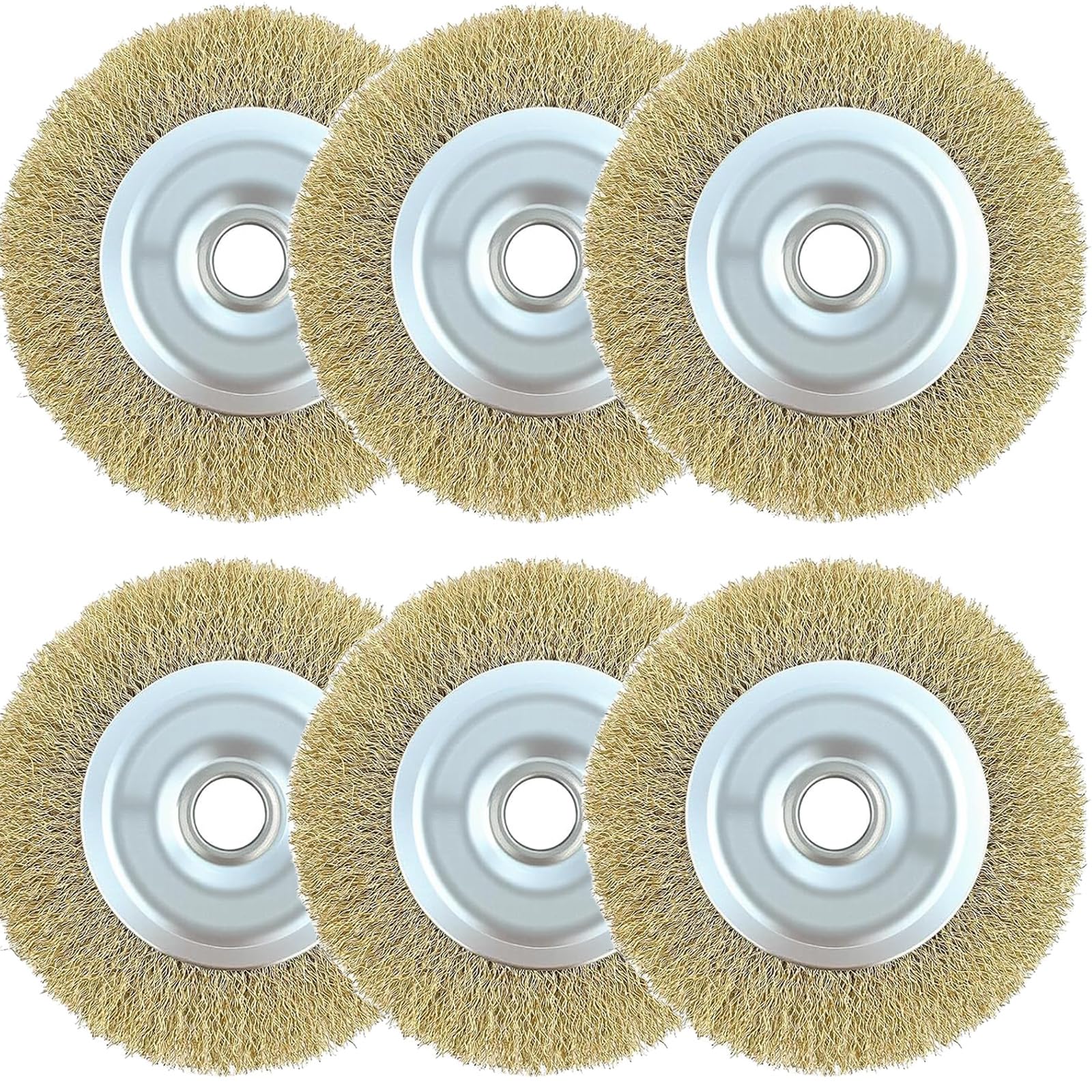 6 Pcs RAC814 Replacement Wire Brush for Ryobi Patio Cleaner Ø115mm