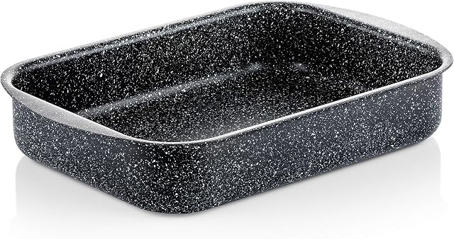 Westinghouse Non Stick Roasting Tin - Ø 30 cm Roasting Tray Oven Dish - Black Marble