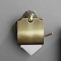 Vista 2 de Toallero + soporte para papel higiénico, juego de accesorios de baño de latón