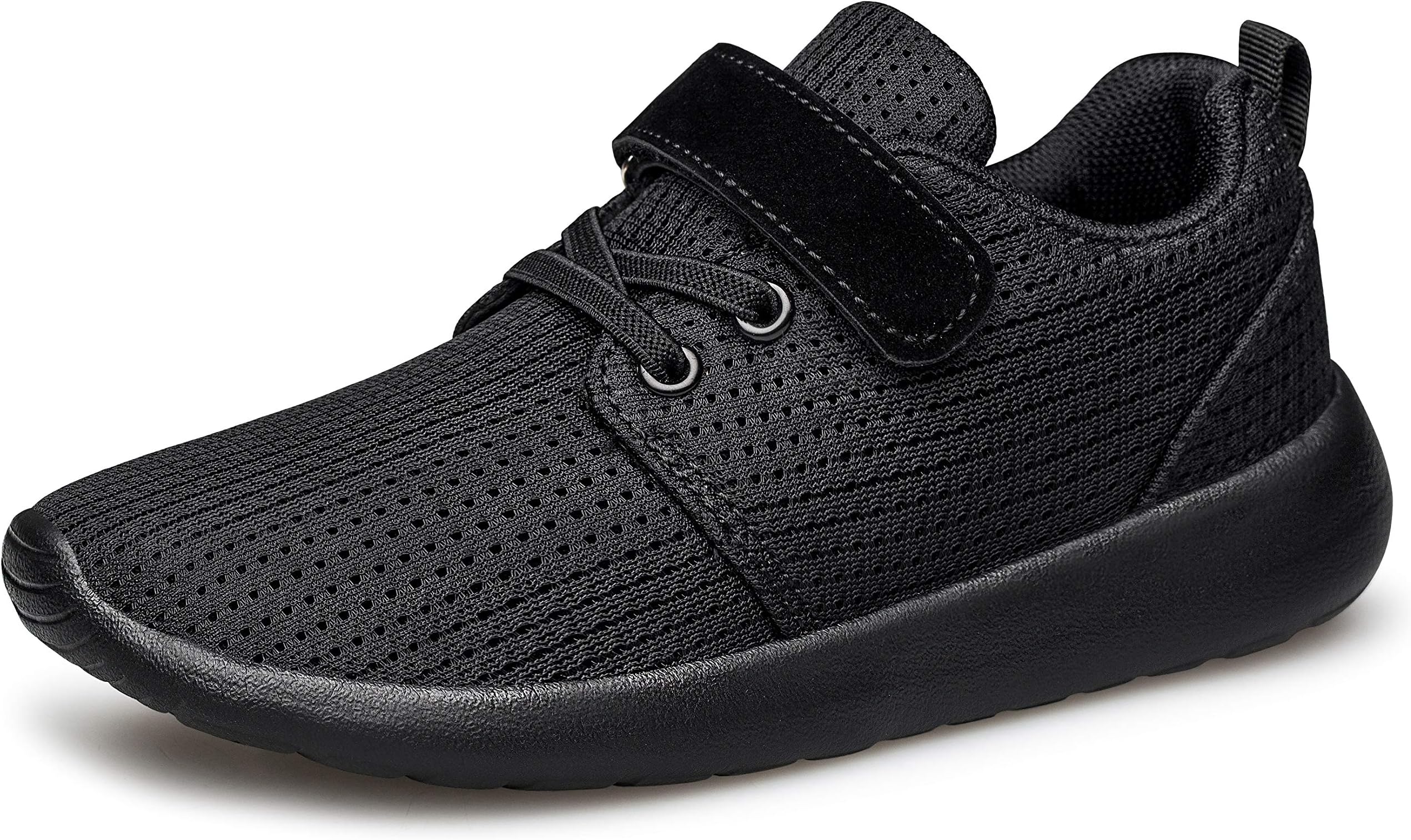 TOEDNNQIBoys Girls Sneakers Kids Lightweight Breathable Strap Athletic Running Shoes for Little Kids/Toddler