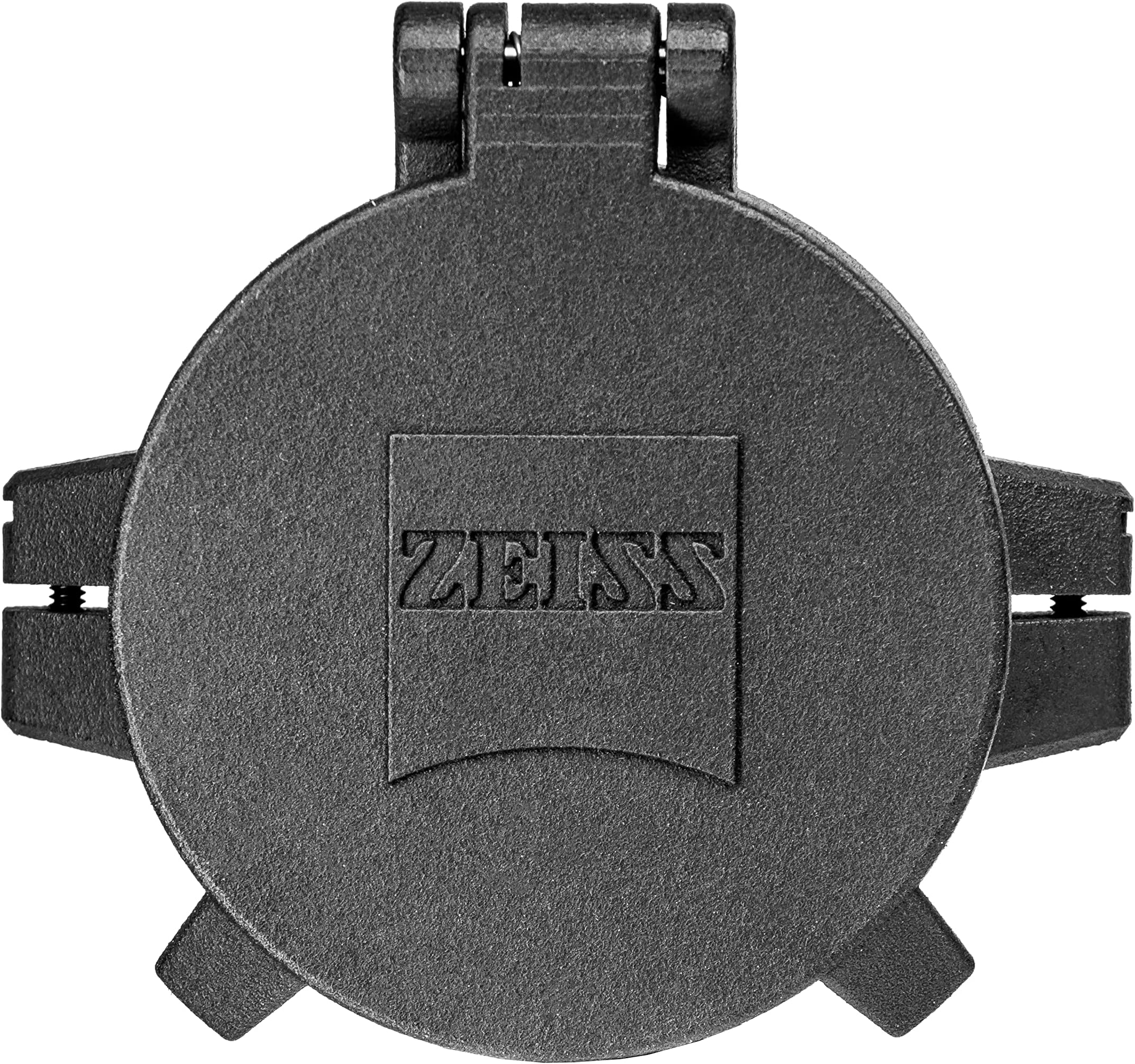 ZEISS Flip-Up and Fold-Flat Pro Lens Cover Protects Objective Lens for Riflescopes from Dirt, Mud, and Rain