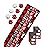 American Greetings Christmas Wrapping Paper, Red and Black Buffalo Plaid Holiday Gift Wrap Set (120 sq.ft., 4 rolls-30 in. x 12 ft., 7 Adhesive Bows, 30 Gift Tag Stickers) Rustic, Snowflakes, Reindeer