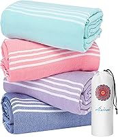 Vista 41 de Antfuny Toallas de playa turcas Esenciales para vacaciones Secado rápido Sin arena De gran tamaño Toalla de baño Piscina Natación Toalla extra