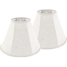 GOSO Lamp Shades Set of 2 Small- 6" Top x 13" Bottom x 9.8" High - Beige Linen Bell Lampshades Spider Fitter Replacement Lamp Shade for Table Lamps Floor Lamps -Assembly Required