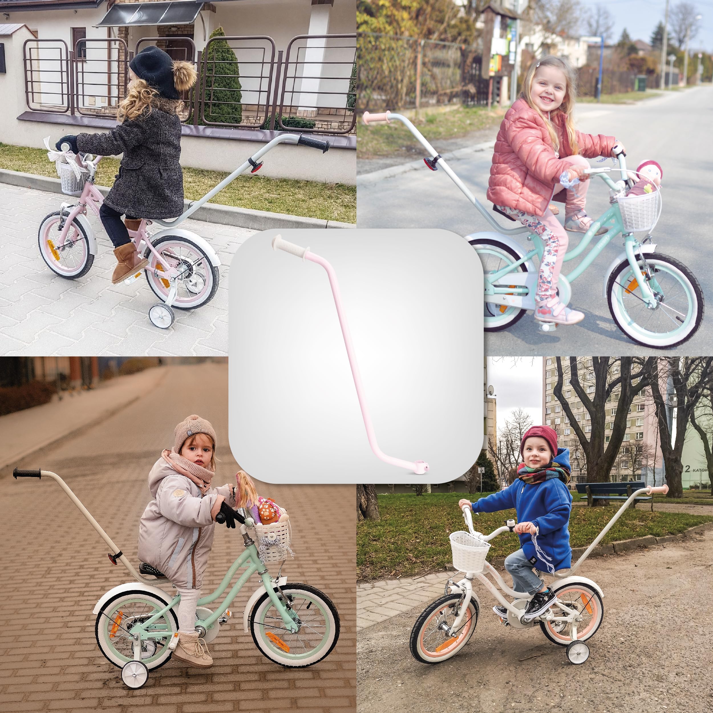 Sun Baby Barra di Spinta per Bambini Supporto per Bicicletta Dispositivo per Imparare