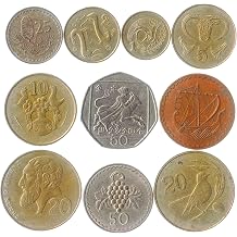 10 MIXED CYPRUS COINS 1-50 CENTS CYPRIOT COINS COLLECTION FROM 1963. PERFECT CHOICE FOR YOUR COIN BANK, COIN HOLDERS AND COIN ALBUM