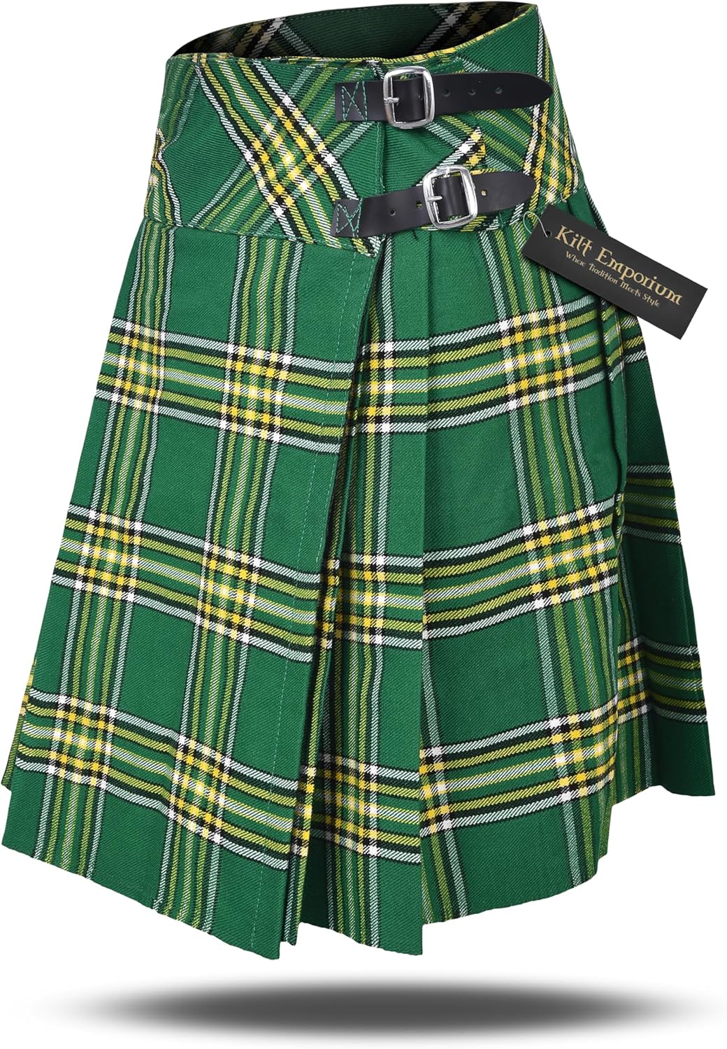 Scottish Kilts for Women Billie Skirt 20" Knee Length Satin Lined Leather Buckled Straps - 16oz Premium Fabric - Image 4