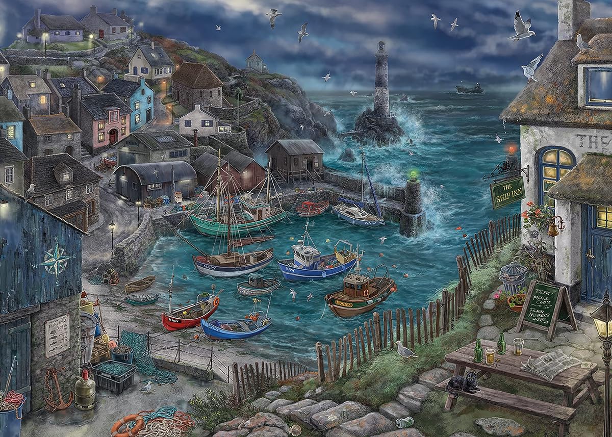 Ravensburger - Puzzle de Escape - El Faro - para Adultos y Niños a Partir de 12 Años - 759 Piezas, 1 Guía de Juego, 1 Sobre de Solución - Inspirado en Juegos de Escape - 17528