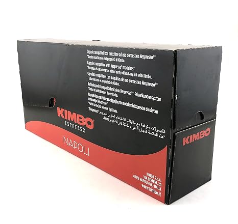 Amazon.com: Kimbo Cápsulas Espresso Napoli Nespresso, 100% café arábica  (paquete de 100 cápsulas) : Comida Gourmet y Alimentos