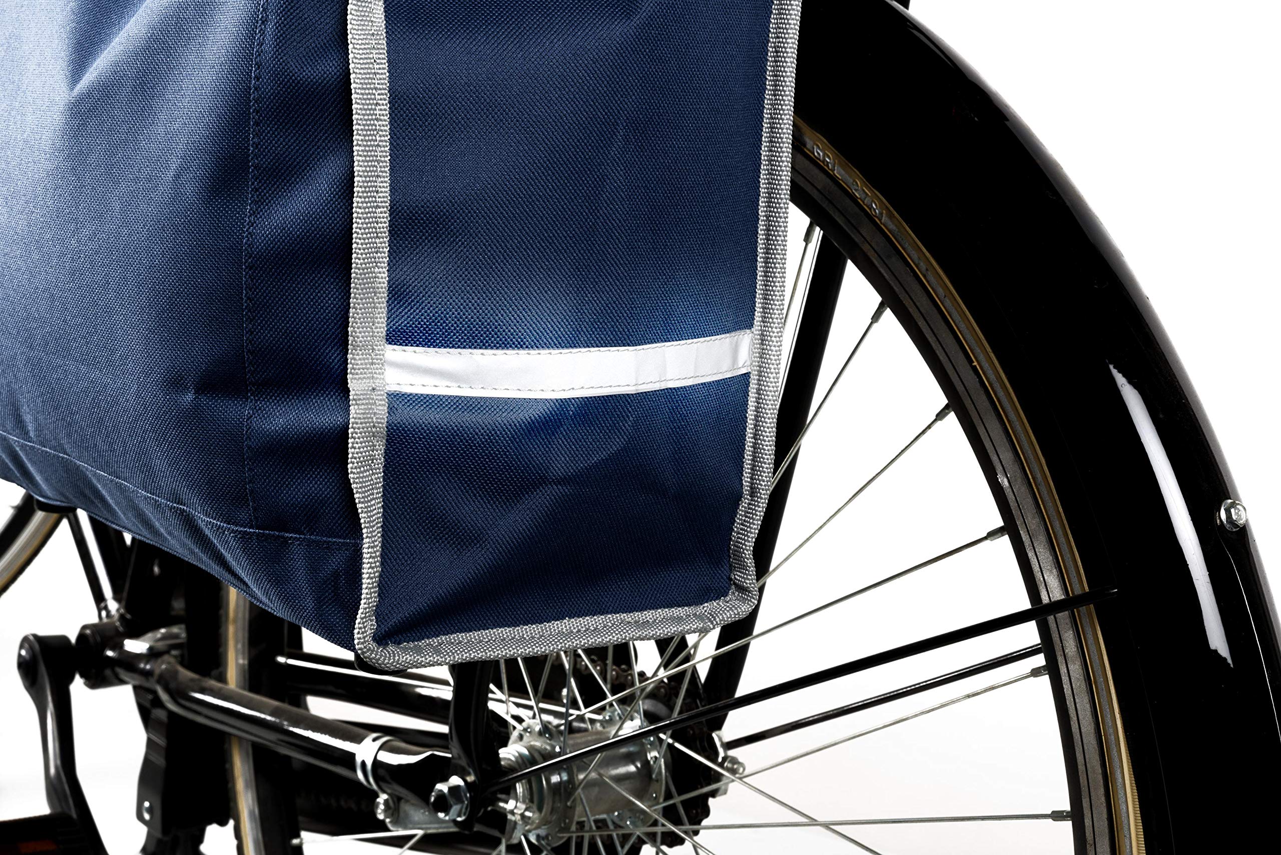 Dunlop Torba Sakwa Rowerowa Na Bagażnik Elementy Odblaskowe Uchwyt Na Górze Pojemność 20 L Niebieska Szara
