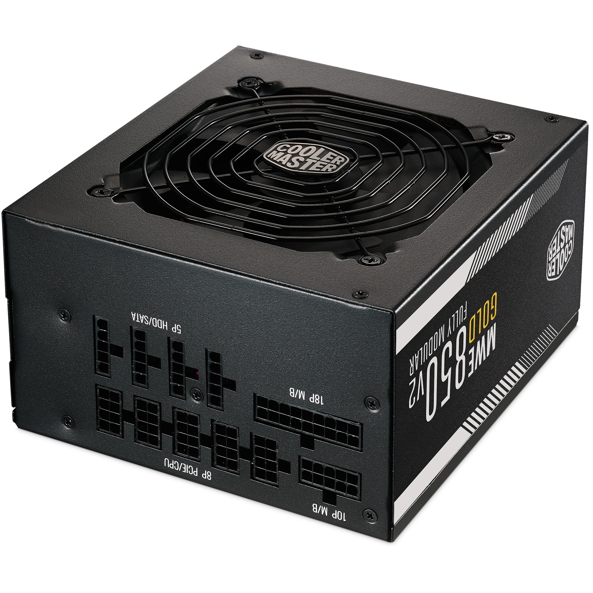 Cooler Master MWE Gold 850 V2 ATX 3.1 Alimentatore completamente modulare (spina britannica), supporto ATX 3.1, alimentatore 80 PLUS Gold 850W, cablaggio PCIe 5.1, ventola HDB da 120