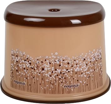 Nayasa Plastic Bathroom Set -Brown - 6 Piece