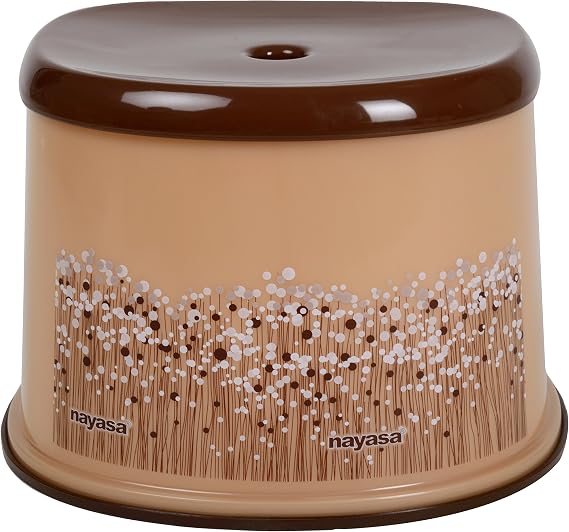 Nayasa Plastic Bathroom Set -Brown - 6 Piece