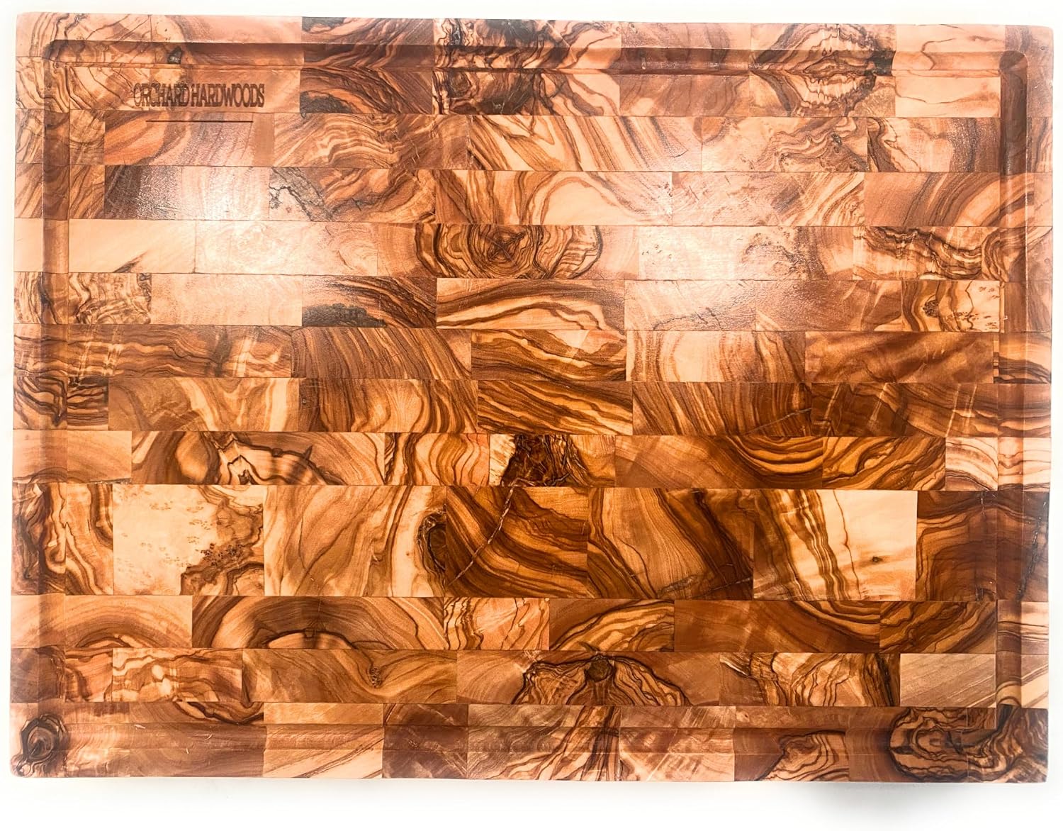 Tabla de cortar rectangular de madera de oliva 40x30 cm