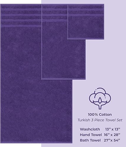 Miniatura 327 de American Soft Linen - Juego de 4 toallas de baño, 100% de algodón turco de 27 x 54 pulgadas, toallas de baño extragrandes, toallas para ducha