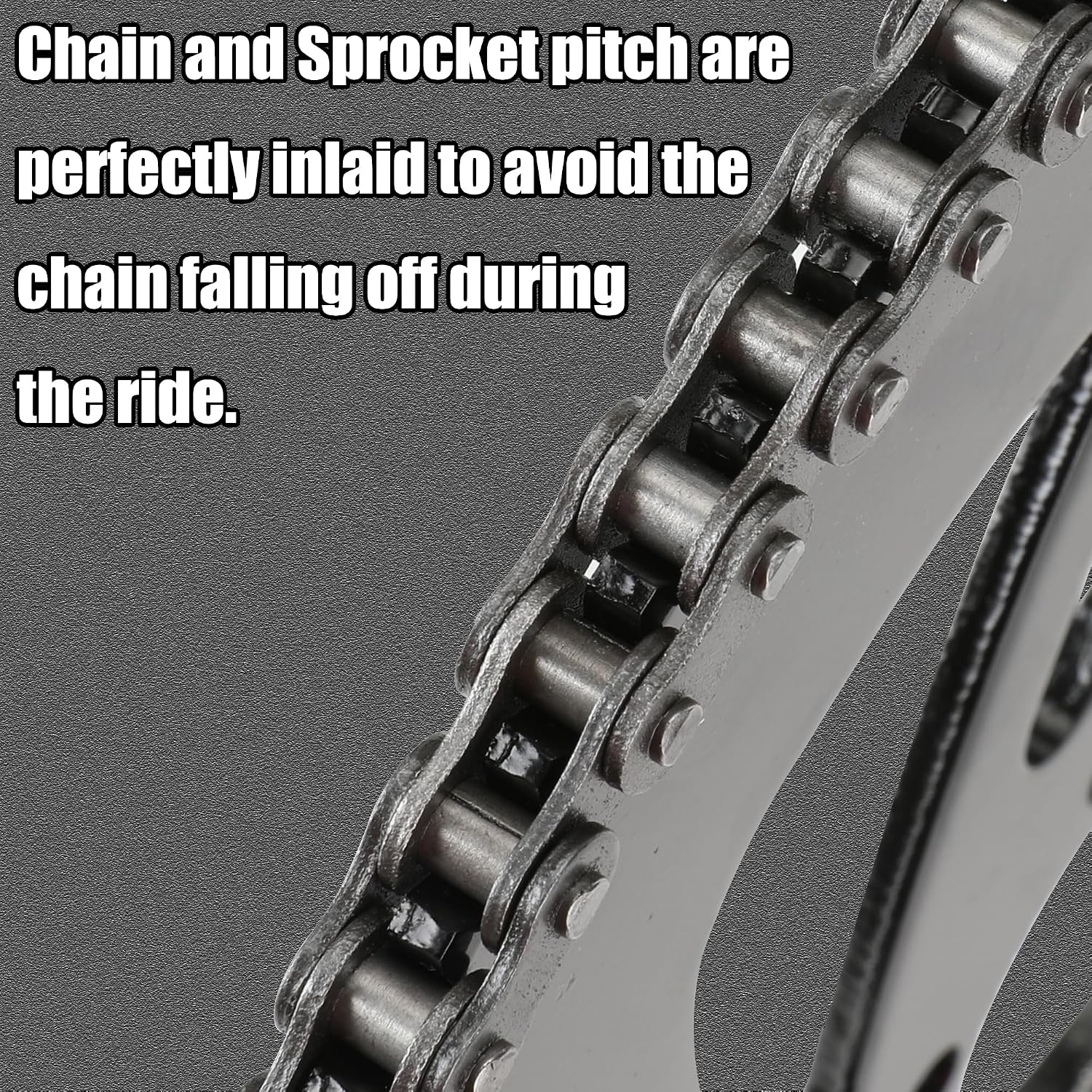 YOXUFA #35 Chain for Mini Bike Coleman CT100U CC100X Baja Doodle Bug DB30 Motovox MBX10 MBX11 Mega Moto MM-B80 105cc Predator 79cc 97cc 100cc Engine Powersports Parts with Chain Breaker - 140 Links