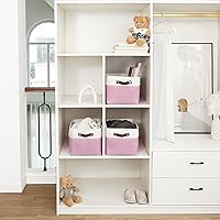 Vista 166 de OrganiHaus Narrow Storage Bins 15x06in, Small Closet Bins for Shelves, Bathroom Storage Baskets for Shelves, Narrow Baskets, Fabric Organizer with