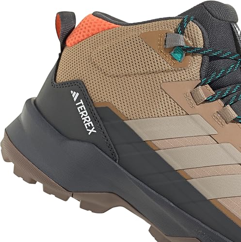 adidas Men's Terrex Skychaser AX5 Mid Gore-TEX Hiking Shoes, Cardboard/Blanch Cargo/semi Impact Orange, 9 UK - 5