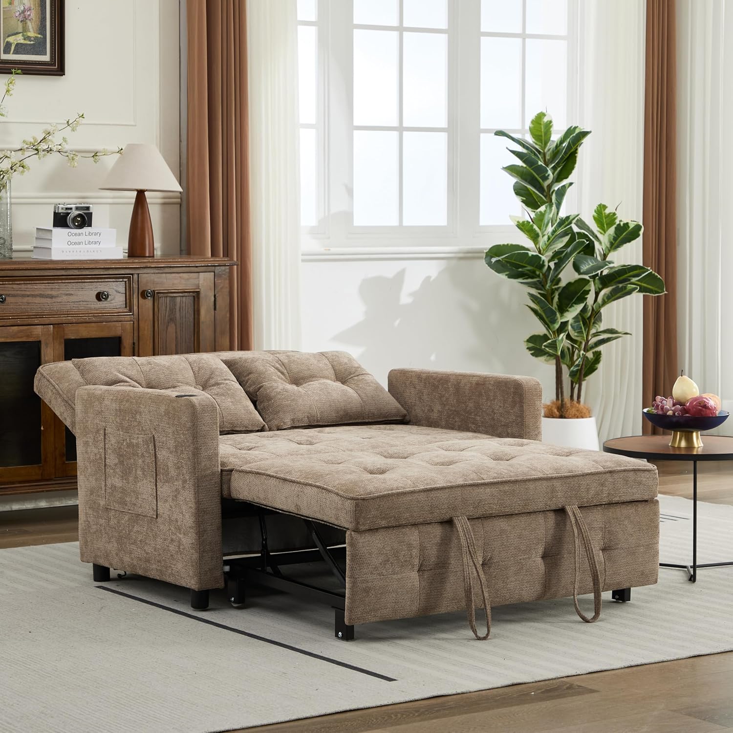 Amazon.com: Ball & Cast 3 in 1 Sleeper Sofa Bed,Convertible Pull Out ...