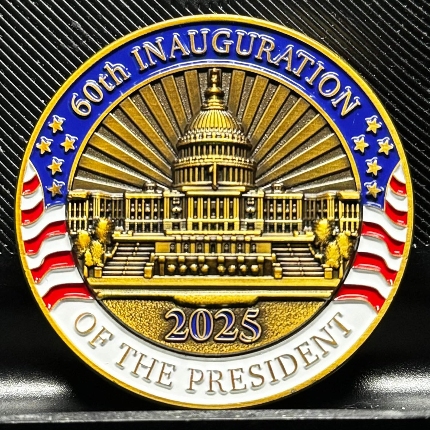 AMERICA'S FRONT LINE EL16-4 Trump Vance Presidential Inauguration 47 Challenge Coin MAGA