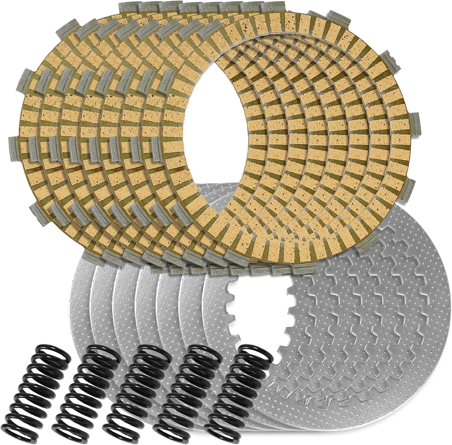 Caltric Clutch Friction & Steel Plates Kit Compatible with Yamaha Yz250 1988-1992