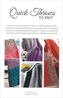 Leisure Arts 75599 Quick Throws to Knit