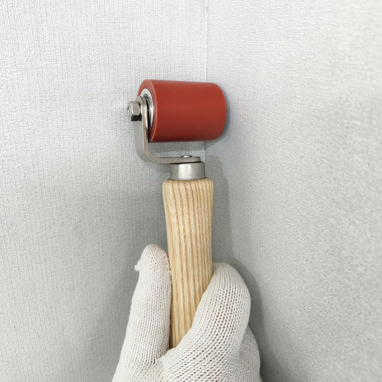 Welding Handheld Roller,4cm Silicone Seam Roller, Smoothing Seam Roller Tool for PVC/TPO/EPDM Single Ply Roofing Tape,Sound Deadening, Banner, Wallpaper etc.