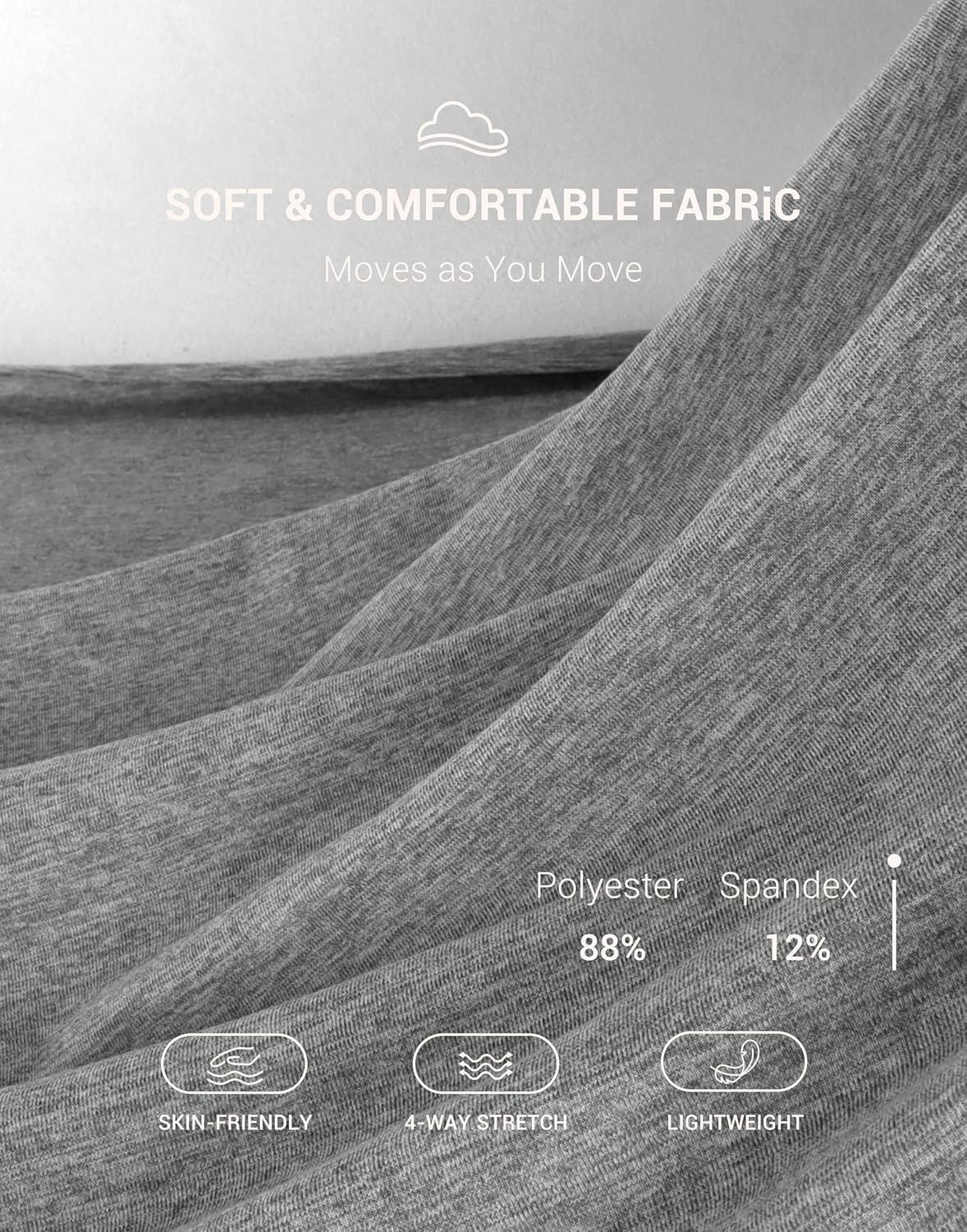 G Gradual Men's Yoga Sweatpants Soft Lounge Casual Pants Open Bottom Stretchy Athletic Sweat Pants with Pockets - Image 5