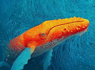Cross & Glory | 1000 Piece Jigsaw Puzzles for Adults | Emberwake | Emberwake | Abstract Whale Art Puzzle | 2mm Thick Pieces | Bonus Reference Poster | Satin Finish | Ages 14+