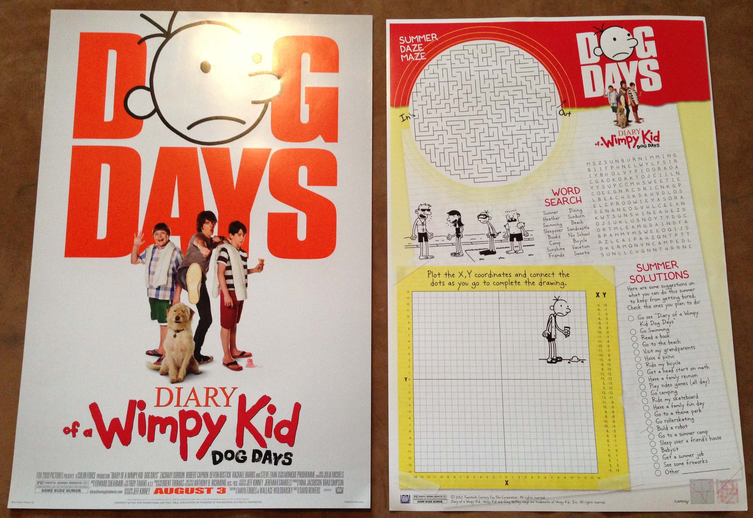 Diary Of A Wimpy Kid Dog Days Poster
