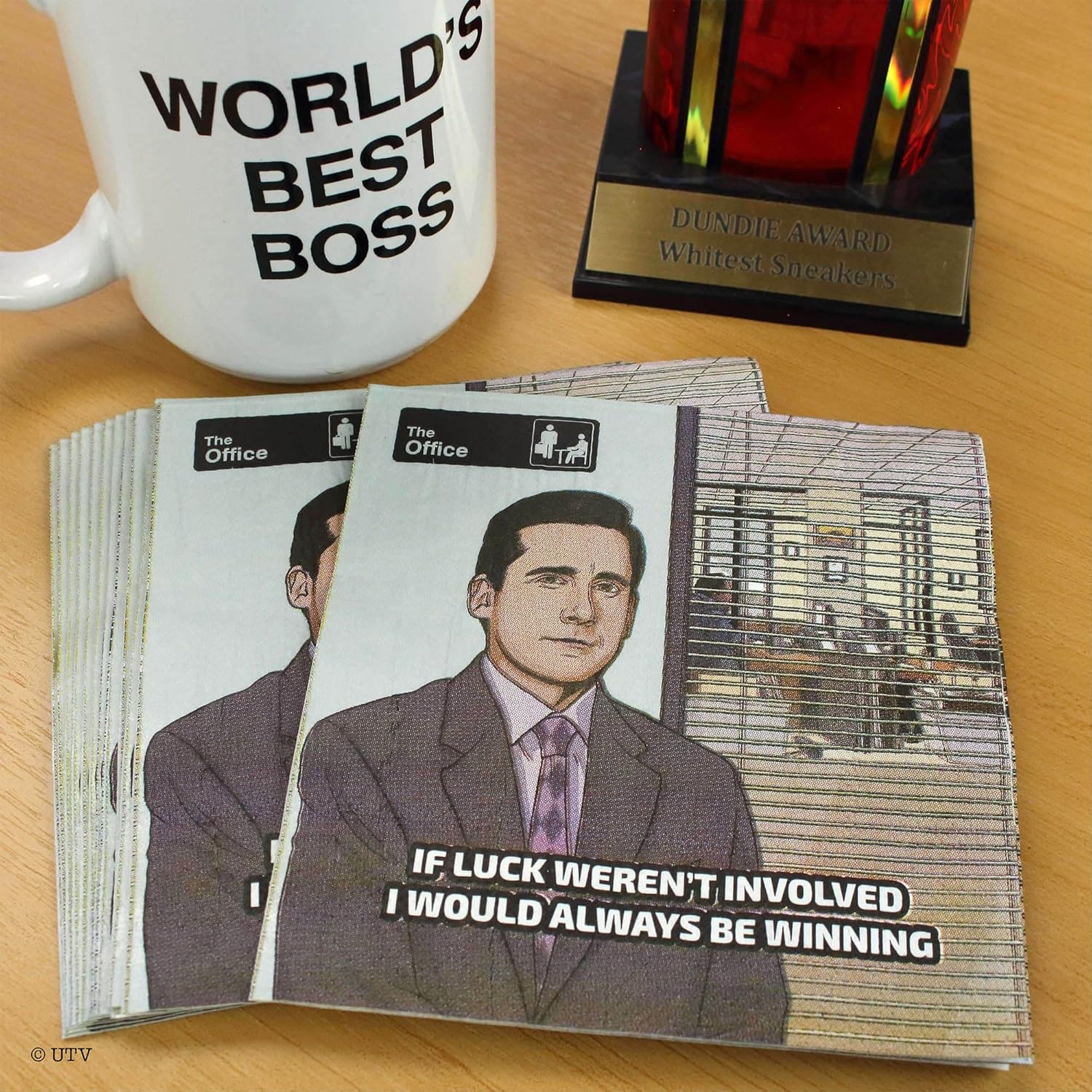 The Office (Standard Pack for 24) Party Kit: Dunder Mifflin Party Planning Committee Approved Party Pack: Paper Plates, Napkins, Table Covers, Dwight Schrute, Michael Scott, and More!