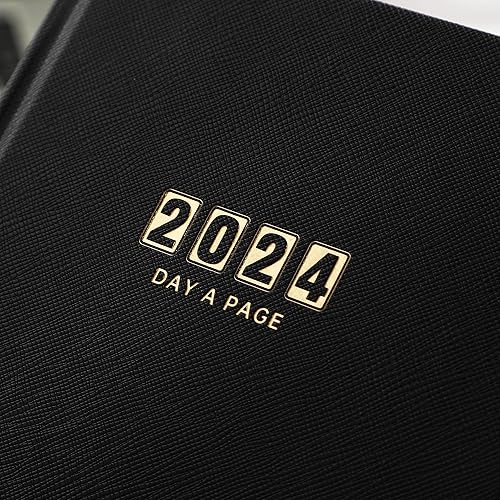 Miniatura 8 de Agenda diaria 2024-2024, agenda diaria de página completa por día, calendario de página a día 2024, enero 2024 a diciembre de 2024, 5.8 x 8.4