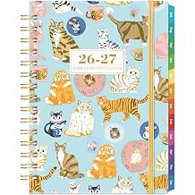 2027 Cats Planner Weekly and Monthly, 6.4"x 8.5", Monthly Tab