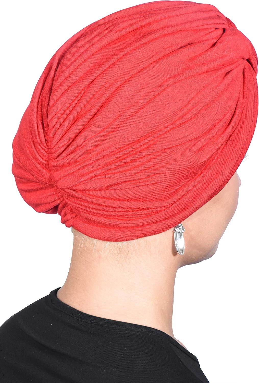 Landana Headscarves Solid Turban with Twist/Knot Front image 3