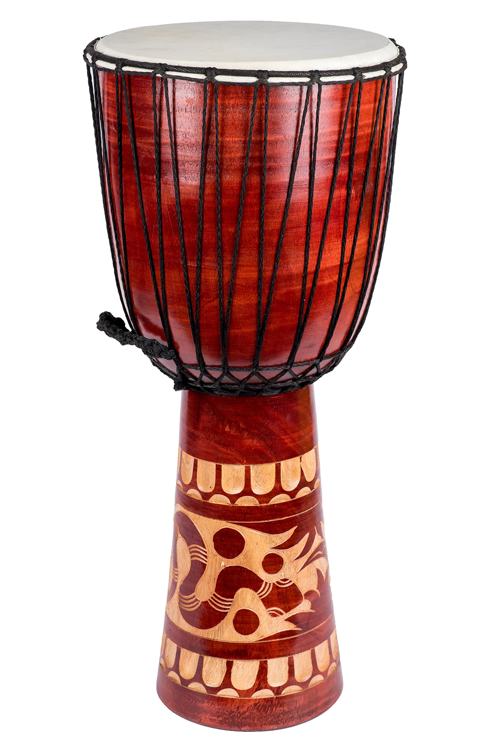 50cm Djembe Trommel Bongo Holztrommel Drum Darbuka Guter Klang Schlange