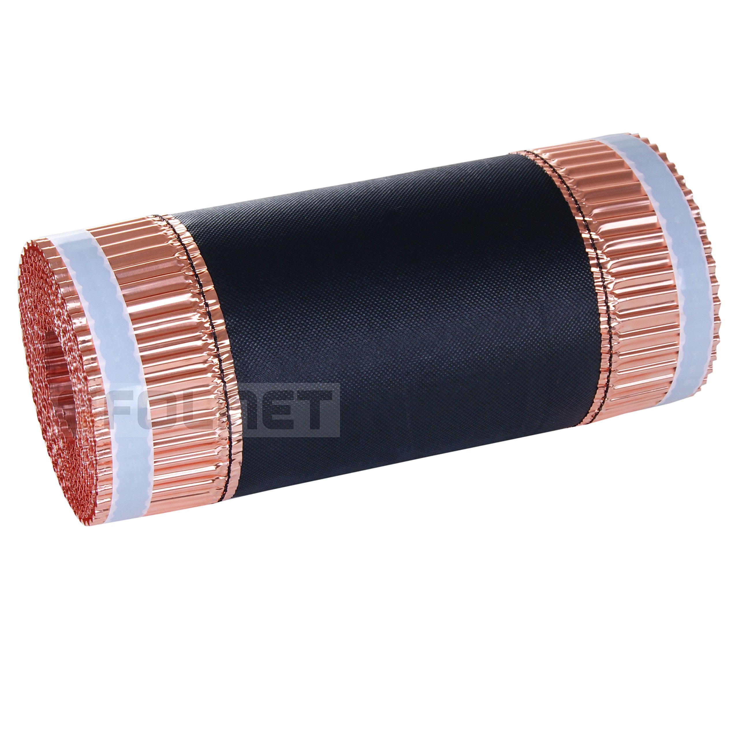 Cuivre + non-tissé Rouleau d'arêtier Rouleau de faîtage Bande anti-mousse 330mm x 5m
