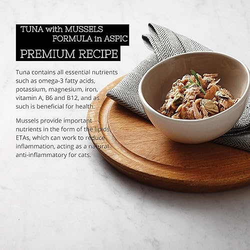 Miniatura 5 de Fussie Cat Premium Fórmula de atún húmeda sin grano para gato, 2.82 oz 80 gramos, caja de 24
