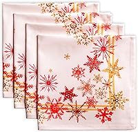 Vista 68 de Maison d' Hermine Servilletas de tela 100% algodón peinado de alta calidad, decorativas, lavables, juego de 4 servilletas para el hogar, cocina