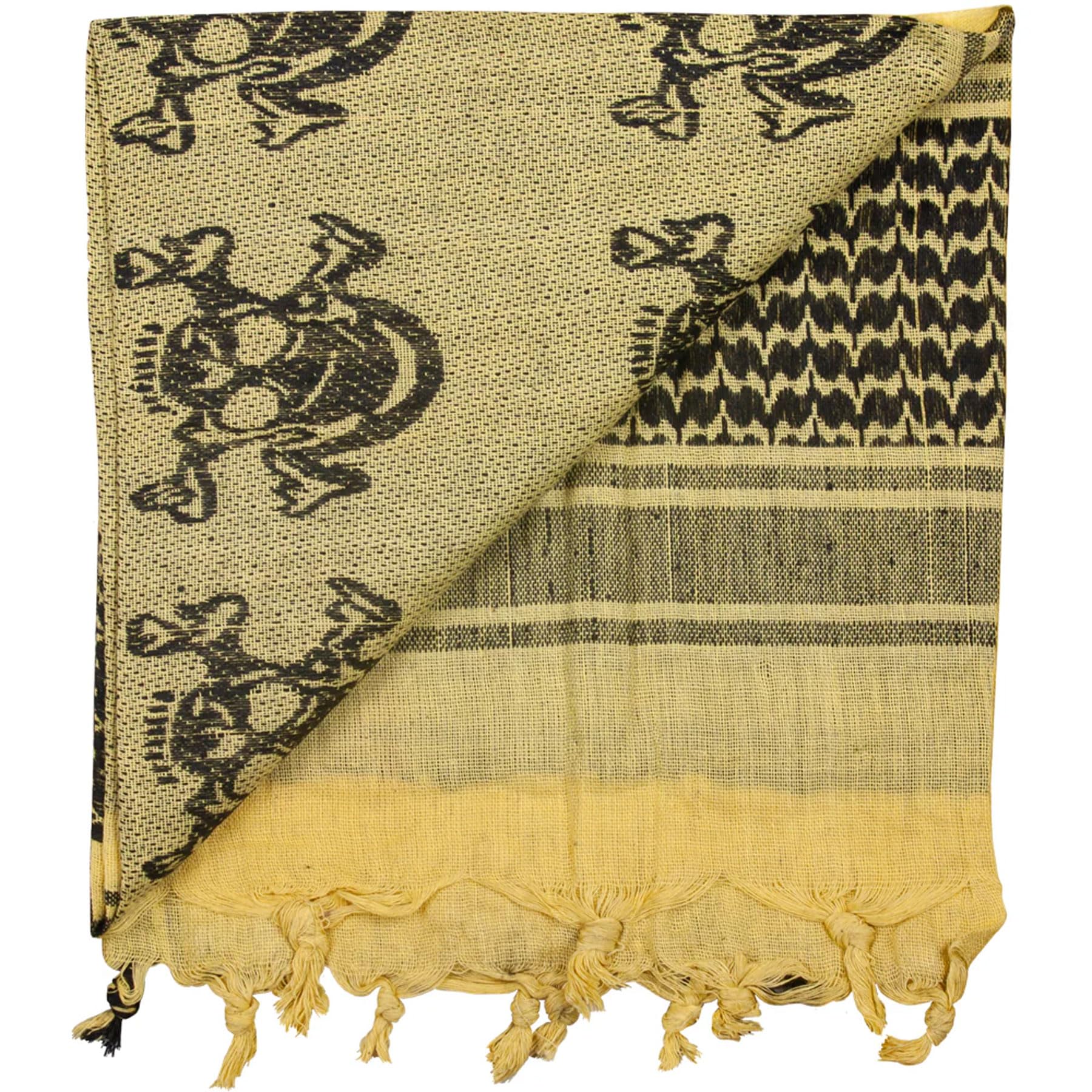 Unisex Tactical Shemagh Lightweight Cotton 43"x41" Head & Neck Sun/Sand Protective Scarf for Men & Women