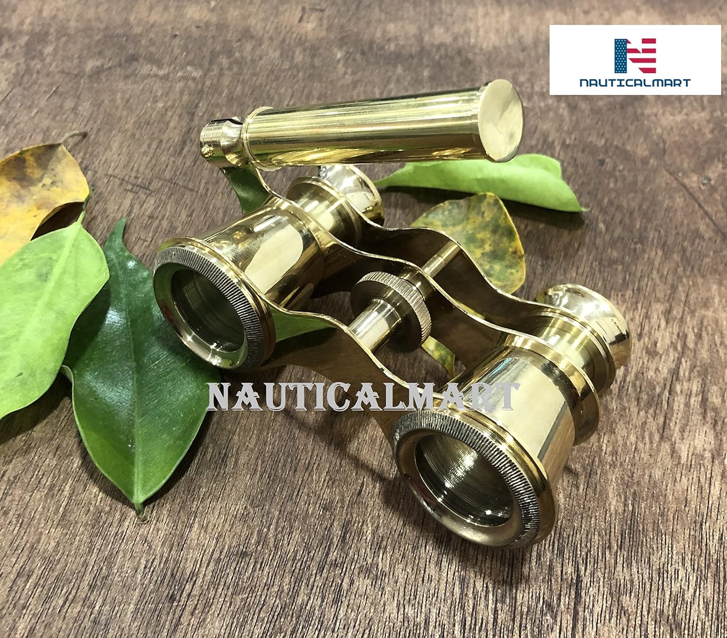 Brass Opera Binocular with Handle - Theater Glasses Gift for Adults Women by NauticalMart