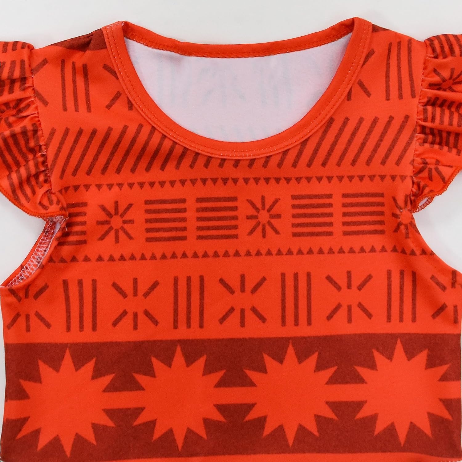 AOVCLKID Girls Princess Costume Movie Role Play with Necklace Garland Kids Halloween Party Dress - Image 2