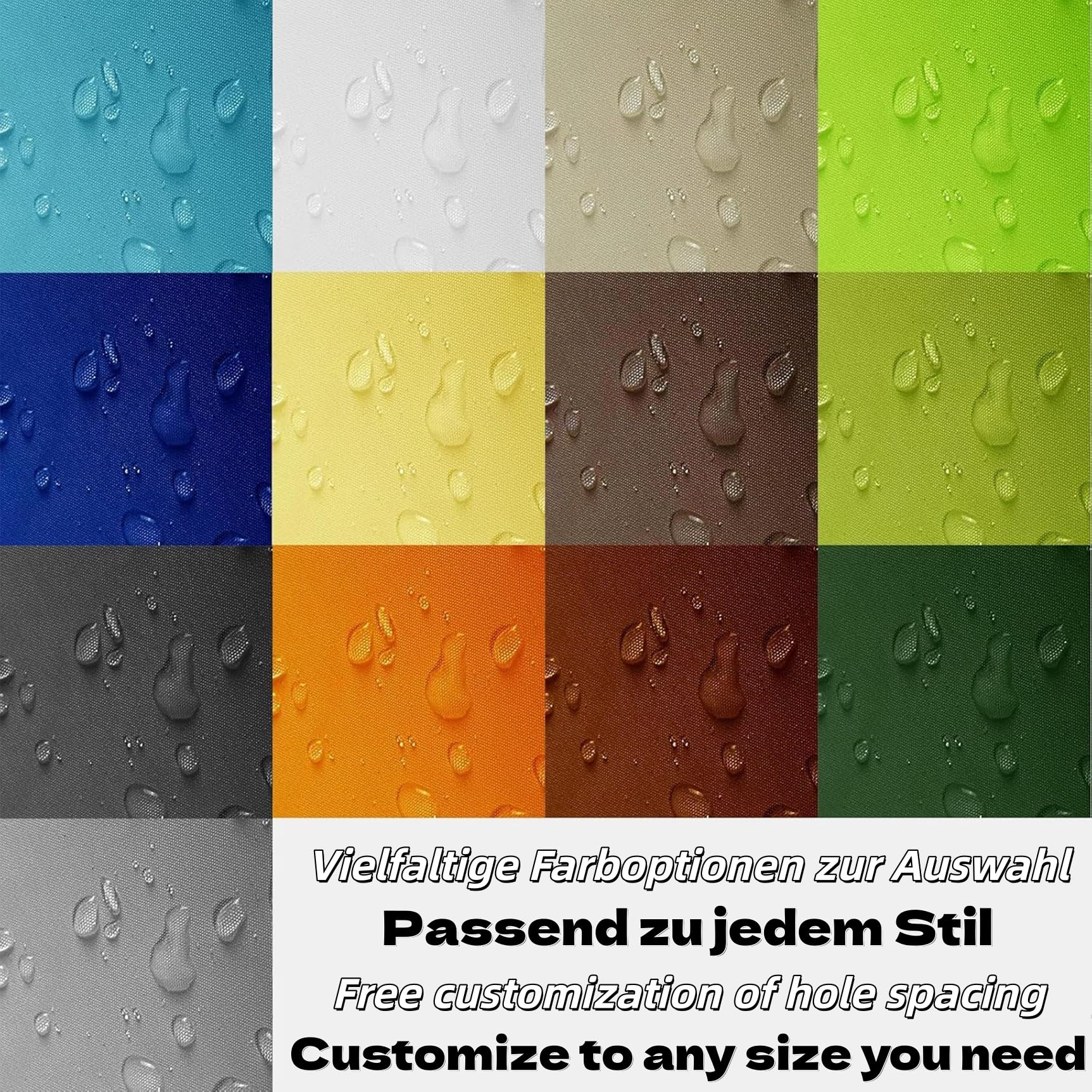 Einziehbar Welle Sonnensegel 190 x 300 cm Wasserdicht Rechteckig, UV Schutz 98%, Markise Reißfest Wetterfest, Wetterfest - Sonnenschutz Spannmarkise Beschattung für Terrasse Garten, Hellgrau