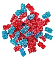 Vista 3 de crait Icee Sour Gummy Bears, Sour Candy, Gummy Candy Cherry y Blue Raspberry Sour Gummies 4 onzas (paquete de 3)
