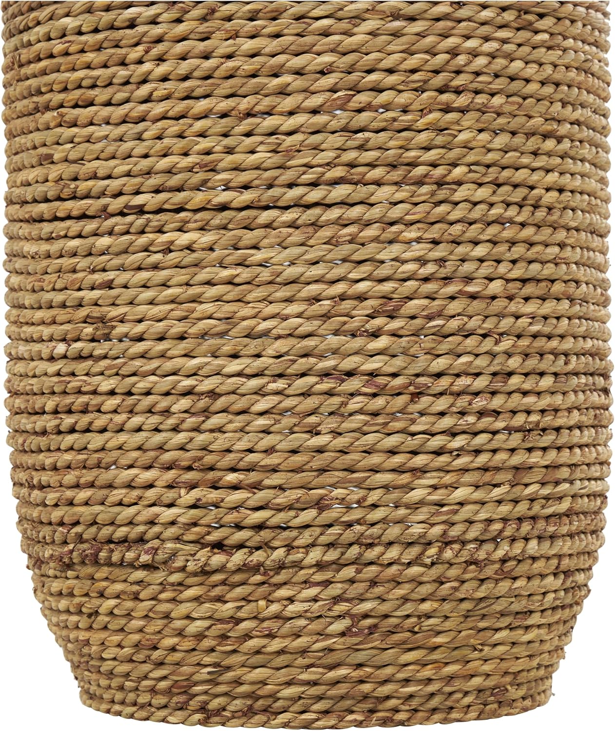 Deco 79 Seagrass Handmade Decorative Vase Centerpiece Vase, Vase for Home Decoration 9" x 9" x 32", Dark Brown